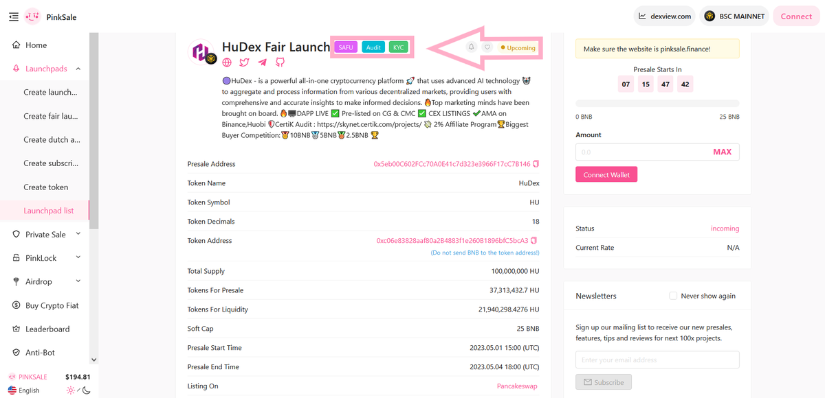 PinkSale (Pink Ecosystem) tweet media
