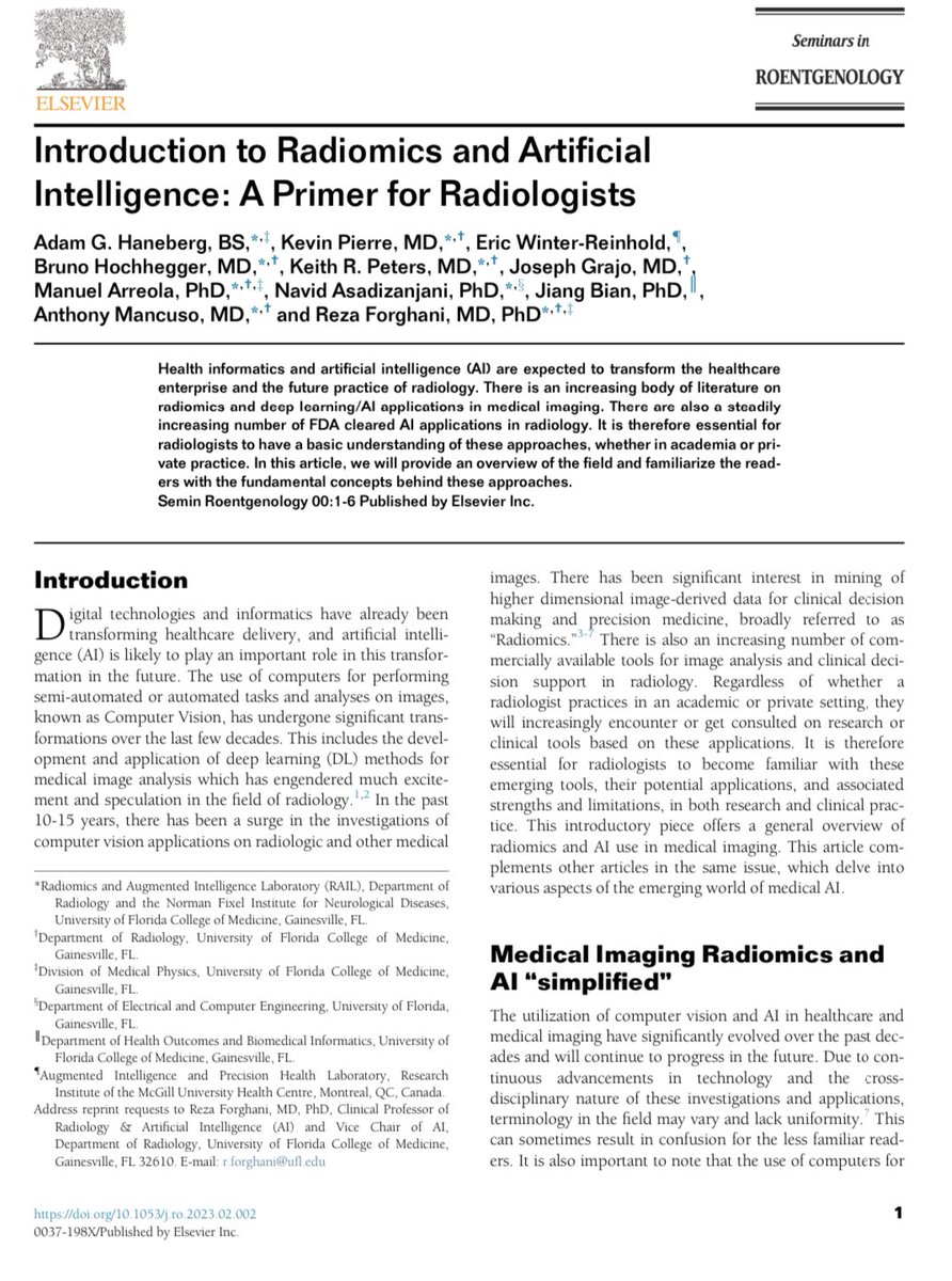 hochhegger's tweet photo. State of art reviews in radiology AI just published !! More in: https://t.co/8ZDOzlk5sA from RAIL lab. https://t.co/kW0pcAAHqy