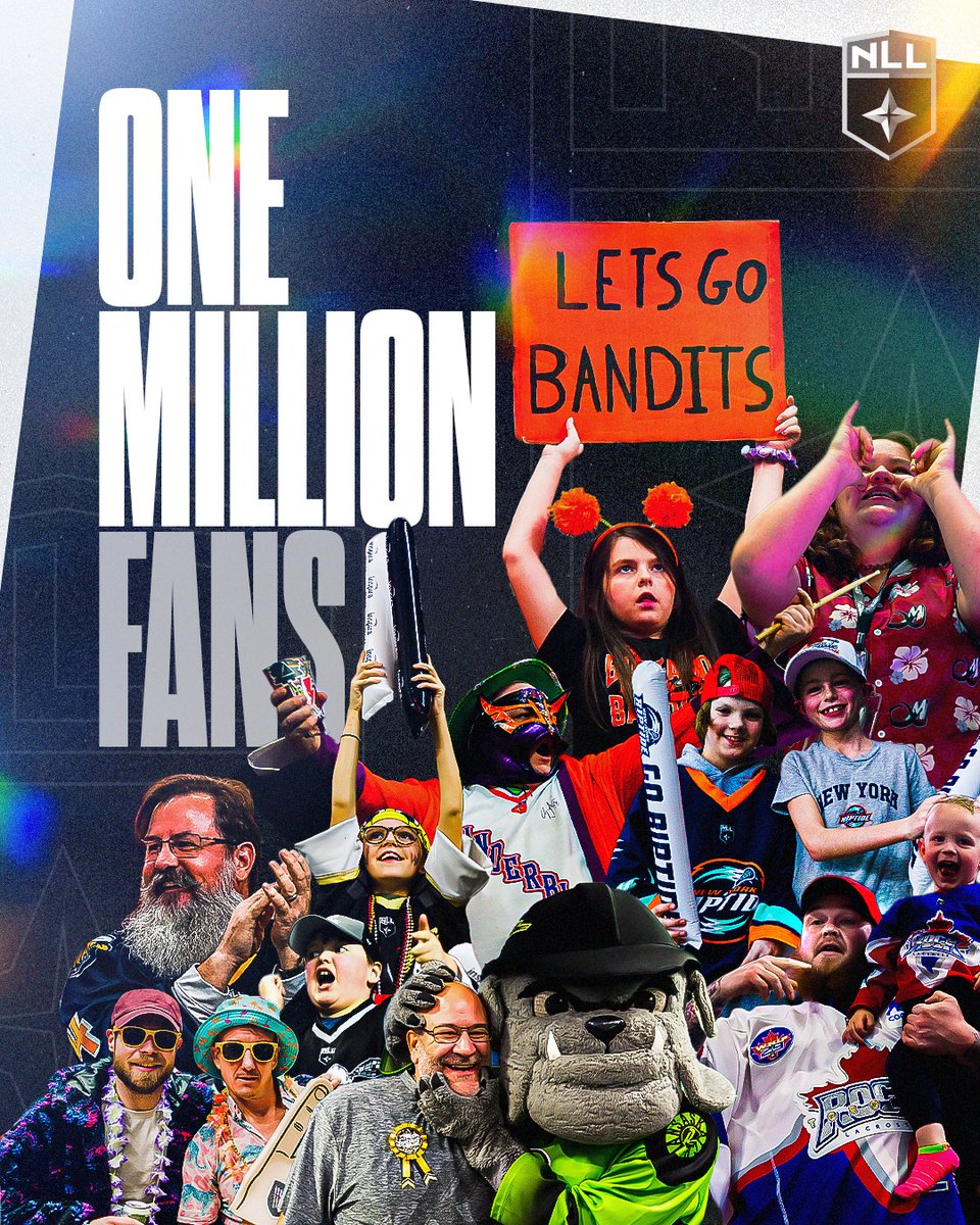 After Albany’s home game today, we have now surpassed 1M fans through the turnstiles this season for the first time since 2008!

Thank you to the best fans in all of sports! Show us your favorite pic/vid of the season so far using #NLL1M