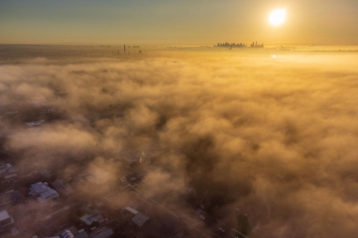 A little bit of morning fog. @janesweather