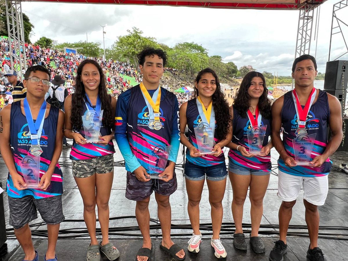 Los Guayaneses se montaron en el primer lugar del podio de la XXXI Edición del Paso A Nado de los ríos Orinoco y Caroní.
#Guayana #PasoANado #Bolívar