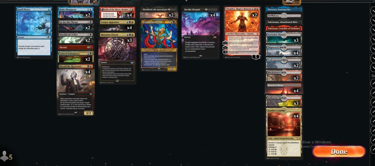 blackmanamtg's tweet photo. Uhulll chegamos ao mítico jogando com grixis midrange xD com resultado incrível de 12-1

*Decklist na segunda foto 

#MtgMoM #mtga #MTGArena https://t.co/hxa0td6cLo