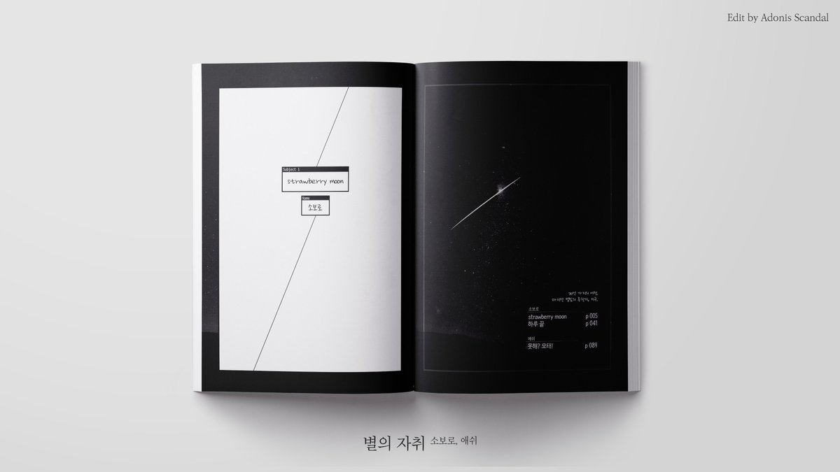 소보로 &amp; 애쉬 님의 별의 자취 내지 편집 작업 진행했습니다.