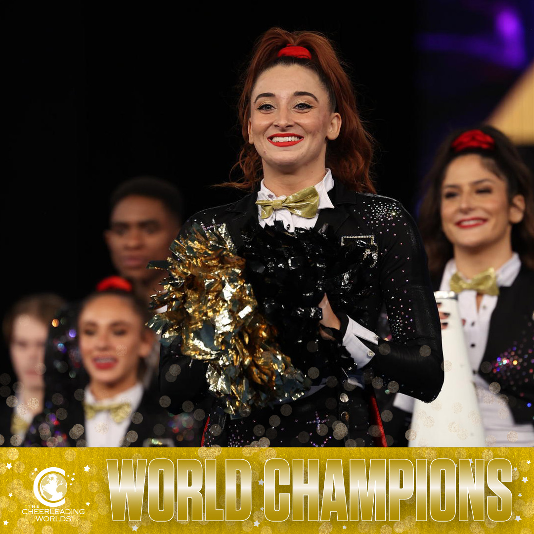 FloCheer's tweet photo. Congratulations to the #CheerWorlds2023 L6 International Global Coed 𝗪𝗼𝗿𝗹𝗱 𝗖𝗵𝗮𝗺𝗽𝗶𝗼𝗻𝘀, @TopGunGLOC6 https://t.co/mwVVAjk98U