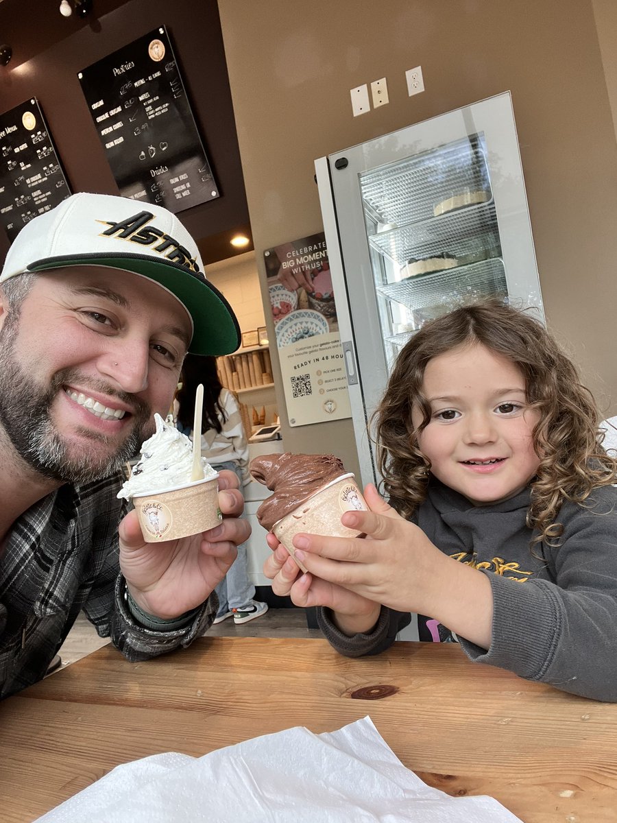 Daddy-daughter date with my oldest this afternoon. Super Mario Bros. movie and gelato for the win!