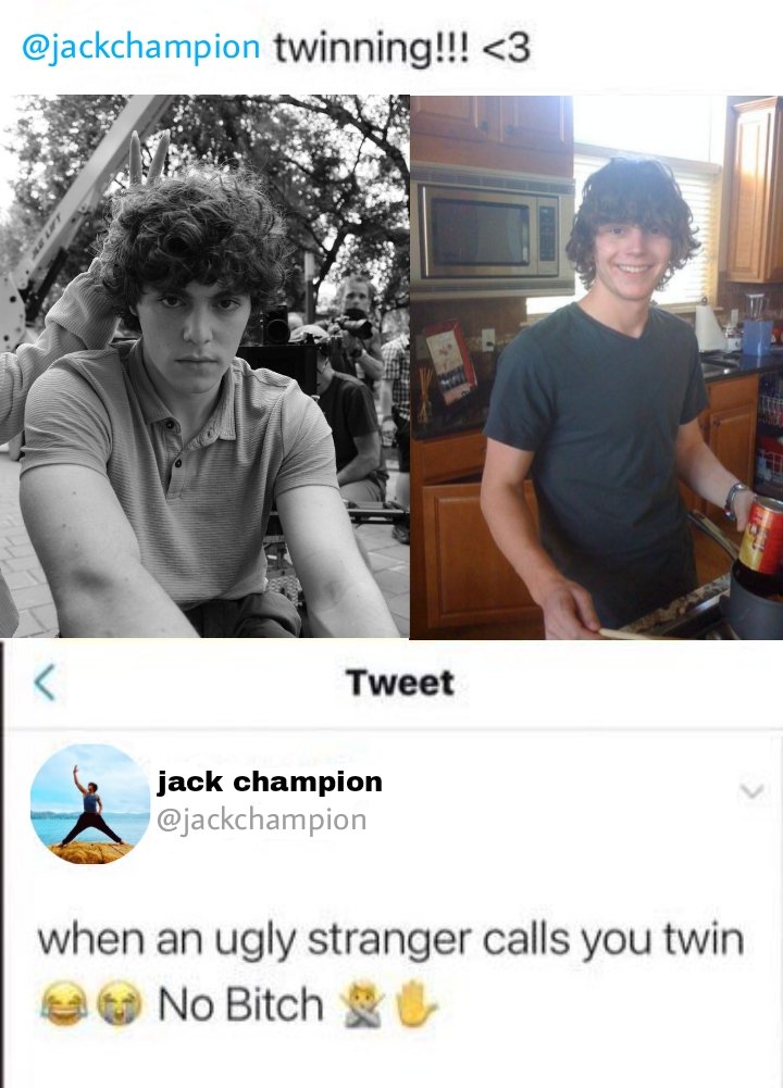 lumaxsupport's tweet photo. this is what the "jack champion is a mini evan peters" discourse feels like https://t.co/KqnPAoctgB