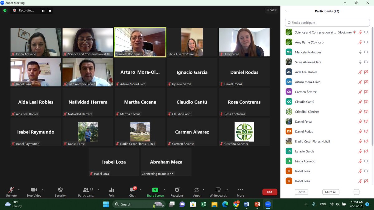 Two weeks ago we started our "Species Steward Training Program" about oaks! We had people from Mexico and Central America, this is an initiative to conserve oaks! #Oaks #GCCO #TreeConservation #CapacityBuilding