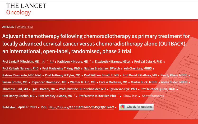 DrYukselUrun's tweet photo. 🔬 OUTBACK trial: adjuvant carboplatin & paclitaxel chemotherapy after standard chemoradiotherapy for locally advanced cervical cancer doesn't improve 5-year survival 
📉 Increased short-term toxicity but no survival benefit observed 
❌ Adjuvant chemo is not recommended in this setting 
-Reminder: cervical cancer is a preventable cancer with the #HPV #vaccines 

#CervicalCancer #vaccineswork 
@OncoAlert @OncBrothers @TheLancetOncol 
https://t.co/lTs802ltQW