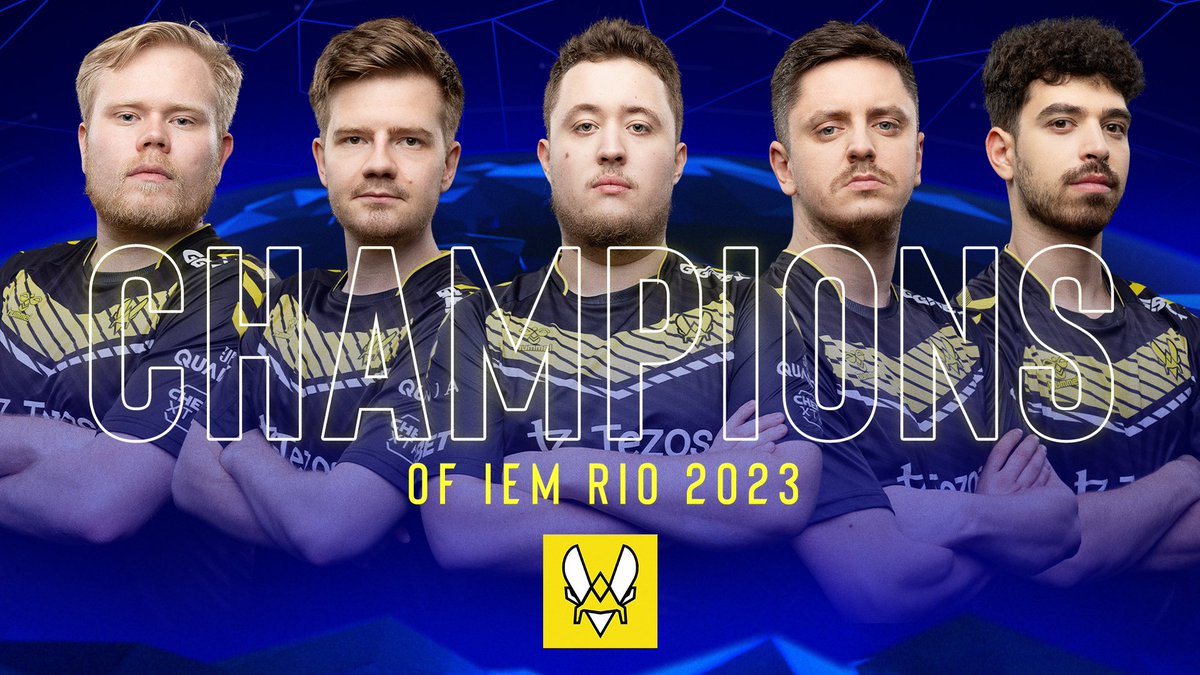 ESLCS's tweet photo. IT'S DONE.

YOUR #IEM RIO 2023 CHAMPIONS ARE-

🏆🏆🏆 @TeamVitality 🏆🏆🏆 https://t.co/cASwgZ3ssI