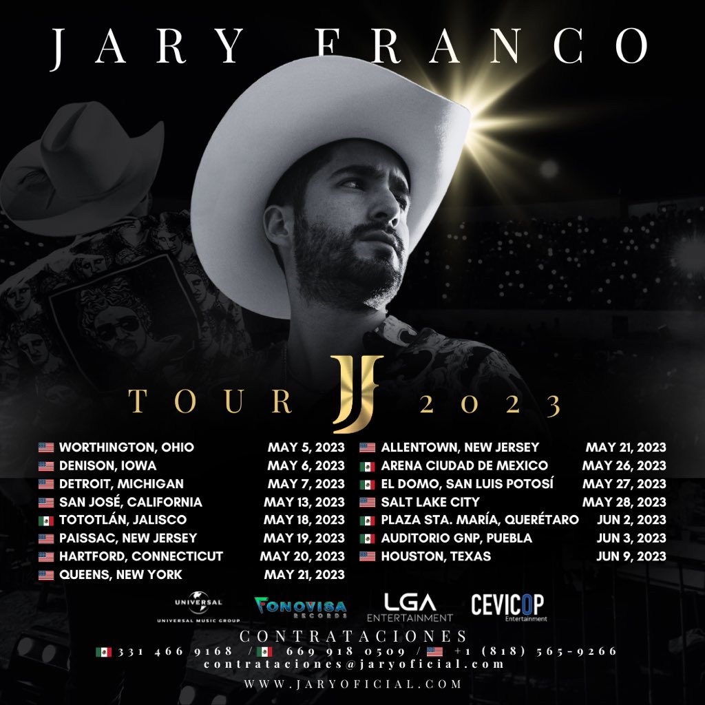 Jaryoficial's tweet photo. NUEVAS FECHAS! 🇺🇸🇲🇽
Mexico y la Union Americana, nos vemos en sus ciudades 👀 les tenemos muchas sorpresas! https://t.co/bQ32YZb61b
