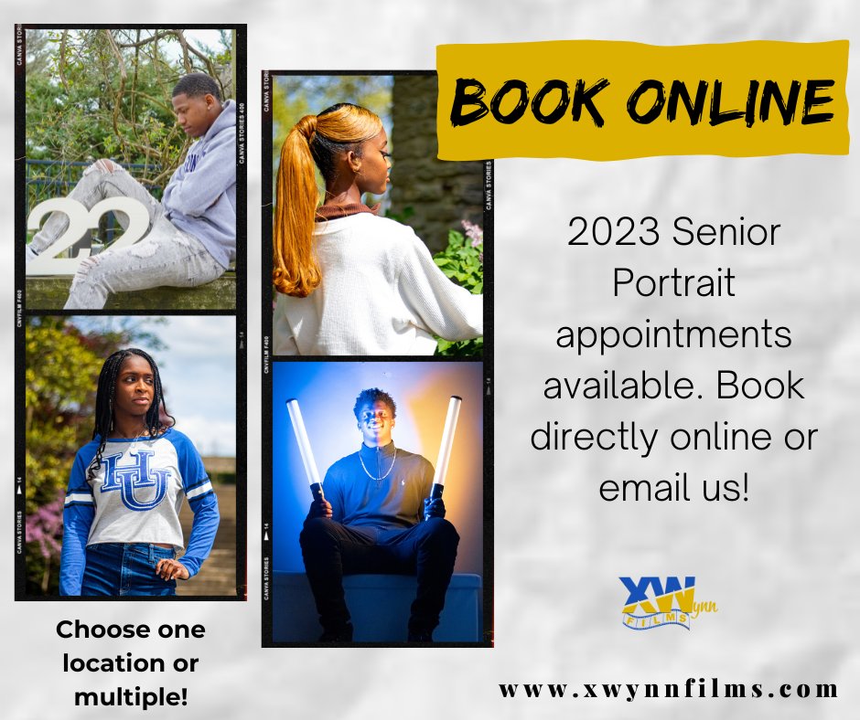 With less than a month from #seniorgraduation, now is the time to book your appointment.

#classof2023 #seniors #seniorpictures #cincinnati #seniorportraits #cincinnatiphotographer #cincinnatiphotography #XWynnFilms #younameitwefilmit