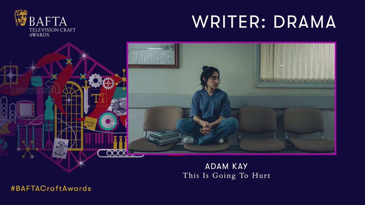 Taking home the penultimate award of the evening is Adam Kay for This Is Going To Hurt 🌟#BAFTACraftAwards