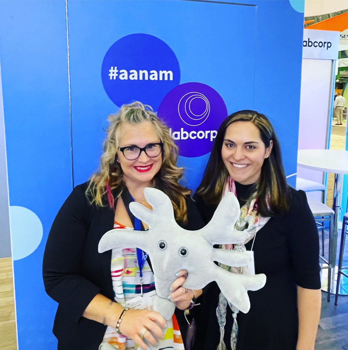 Only1Sable's tweet image. Exciting times at #aanam at the Labcorp booth!