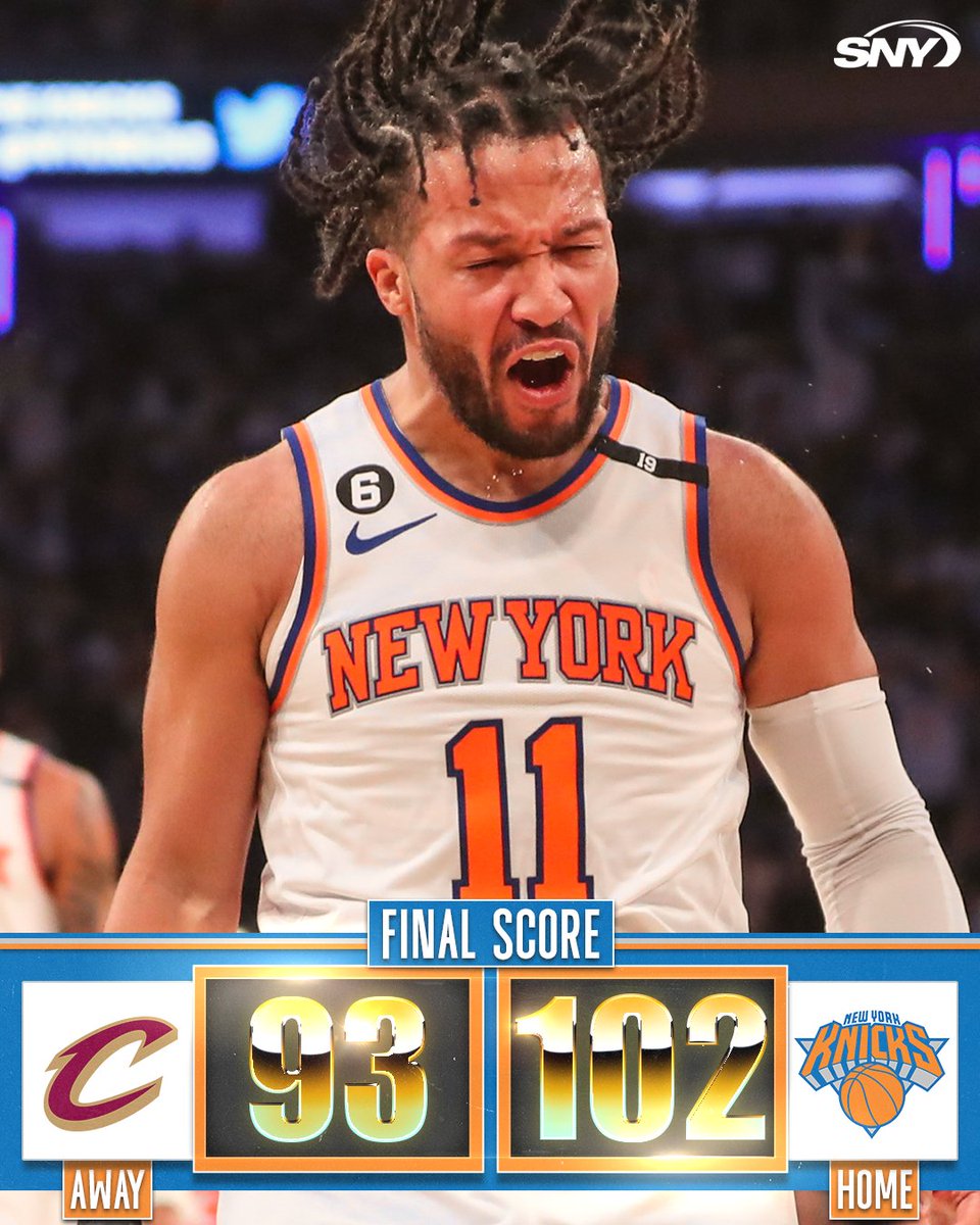 sny_knicks's tweet photo. THE GARDEN IS EDEN.

THE KNICKS TAKE A 3-1 LEAD!!! 🔥 https://t.co/0zSvNhnjRl