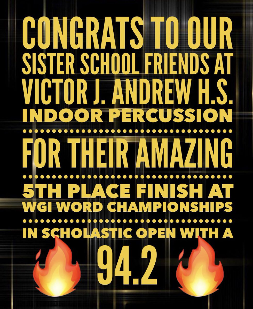 StaggColorGuard's tweet image. Congratulations @vja_percussion !
👏🏻👏🏻👏🏻💛🖤👏🏻👏🏻👏🏻