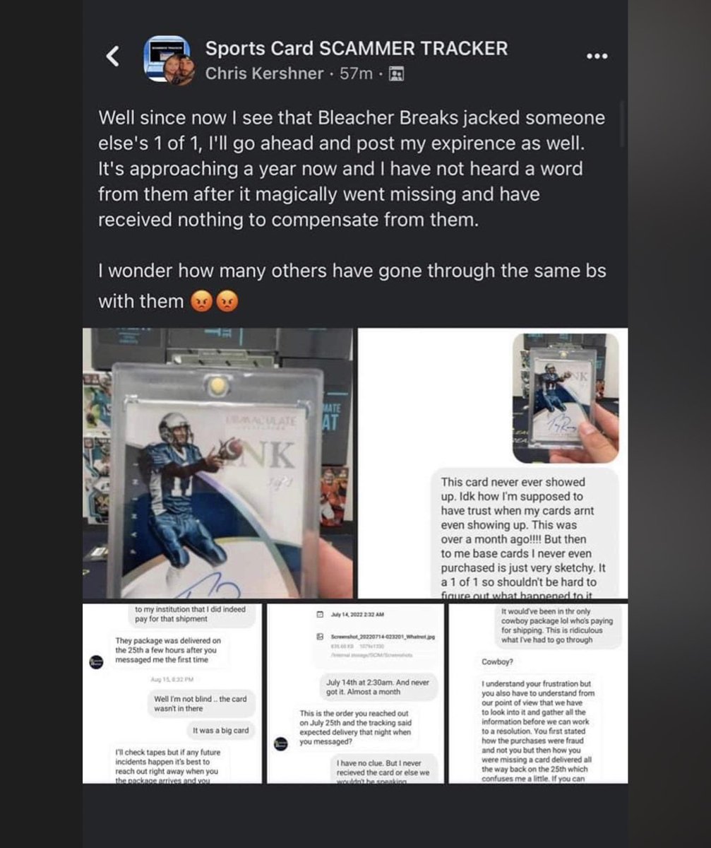 Chrome Prospector investor on Twitter "🚨🚨🚨MORE CARDS STOLEN FROM