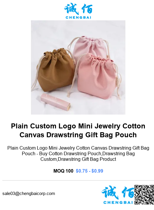 Deanchen0708's tweet photo. https://t.co/NQvHJ1ZvVn
Plain Custom Logo Mini Jewelry Cotton Canvas Drawstring Gift Bag Pouch
Plain Custom Logo Mini Jewelry Cotton Canvas Drawstring Gift Bag Pouch - Buy Cotton Drawstring... https://t.co/jjluIc9mWA