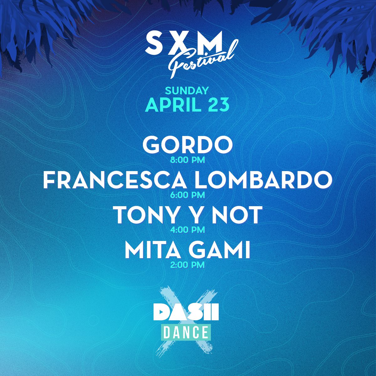 garyjamze's tweet photo. Catch sets recorded at @SXMFestival from @franci303, @GordoSZN, Mita Gami & Tony Y Not today on @dash_radio #DanceX
https://t.co/C3DaAuFYmu https://t.co/2ZxF1Y9jeC