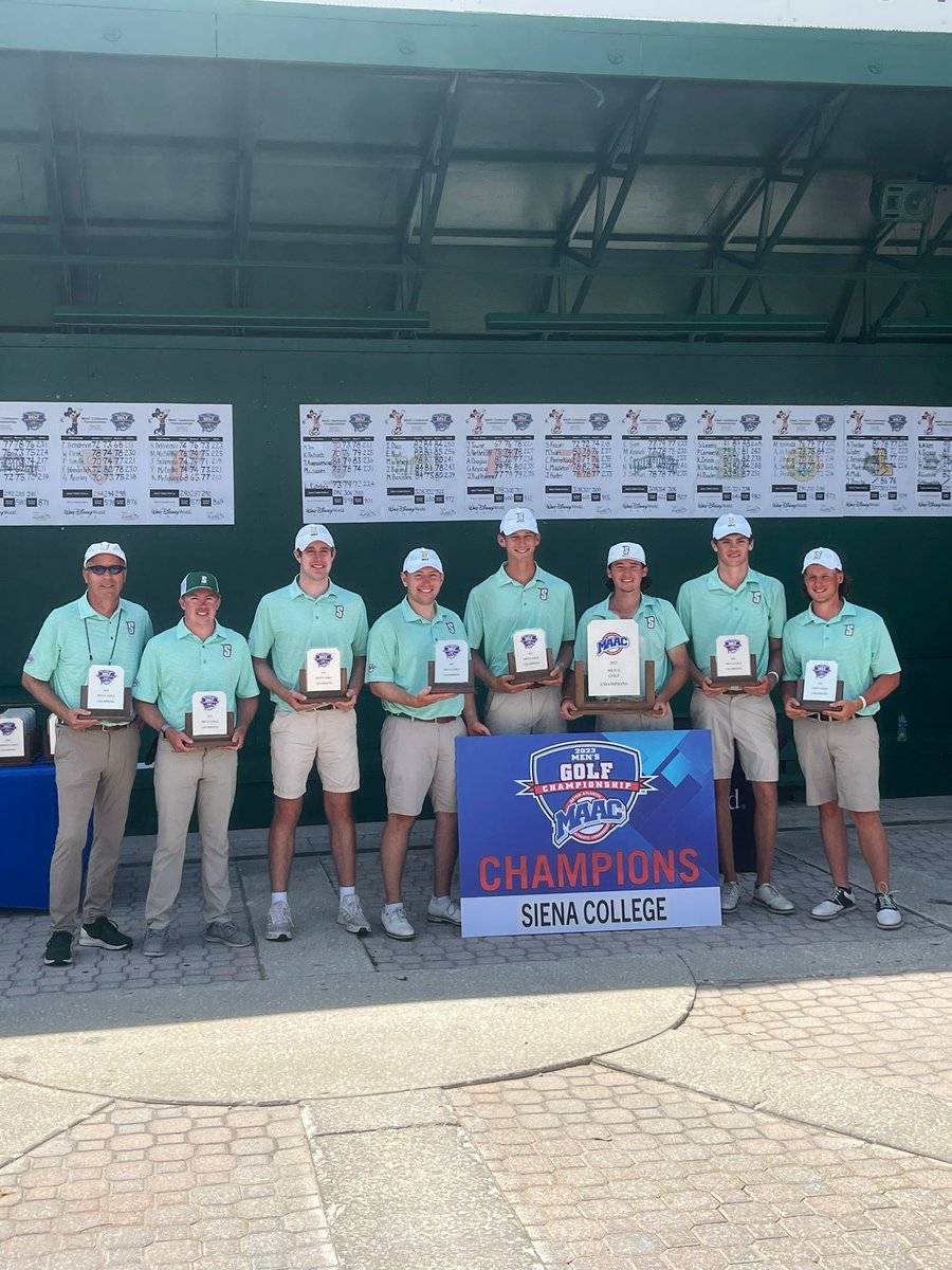 #MAACSports (@maacsports) on Twitter photo Your 2023 Menโs #MAACGolf Champions โณ๏ธ๐
<a href="/Siena_Golf/">Siena Men's Golf</a> x <a href="/SienaSaints/">Siena Saints</a>
#MAACGolf x #MAACSports Your 2023 Menโs #MAACGolf Champions โณ๏ธ๐
<a href="/Siena_Golf/">Siena Men's Golf</a> x <a href="/SienaSaints/">Siena Saints</a>
#MAACGolf x #MAACSports
