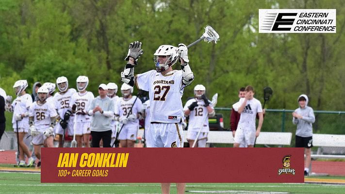 Another one! Shoutout to Sr. <a href="/IanConklin5/">Ian Conklin</a> for passing the 100 career goal mark this past weekend! Ian now sits at 103 career goals and counting! #SpartanStrong