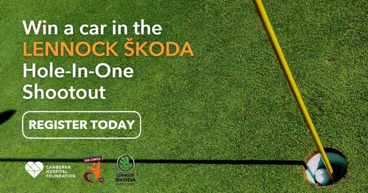 Have you got the skills to get a hole in one? Thanks to Lennock ŠKODA, 
you can compete to win a car at the 'Can the Cancer' Charity Golf Day on Friday 2nd June. Register yourself or your team now: loom.ly/F3yUVvI