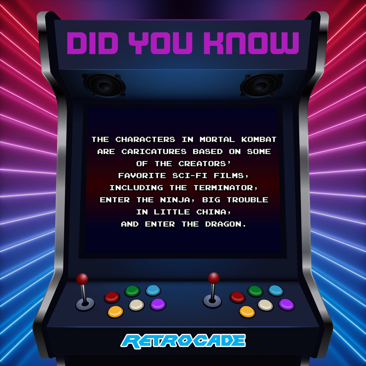 RetroCadeTX's tweet photo. Did you know this fun fact about the iconic arcade fighter Mortal Kombat?

#thingstodoinrowlett #weekend #thingstodoinrowletttx #arcade #retrogaming #games #retrocaderowlett #arcadegames #retrocade #sunday #trivia #funfact #didyouknow #fightinggames #mortalkombat https://t.co/igglcKIvzt