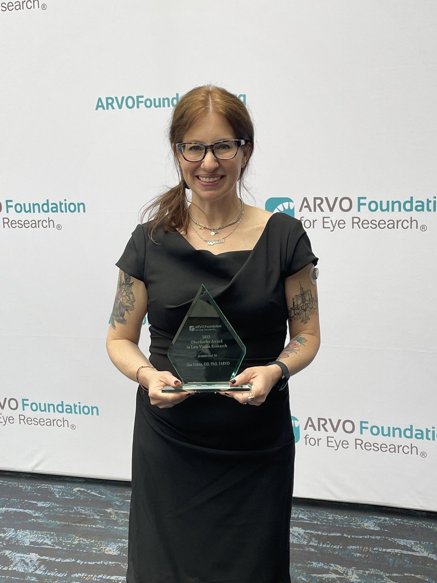 OBrien_lab's tweet photo. Congratulations @LisaOstrin for winning the Michael Oberdorfer Award in Low Vision Research. #ARVO2023 https://t.co/aX0kS7YCQ1