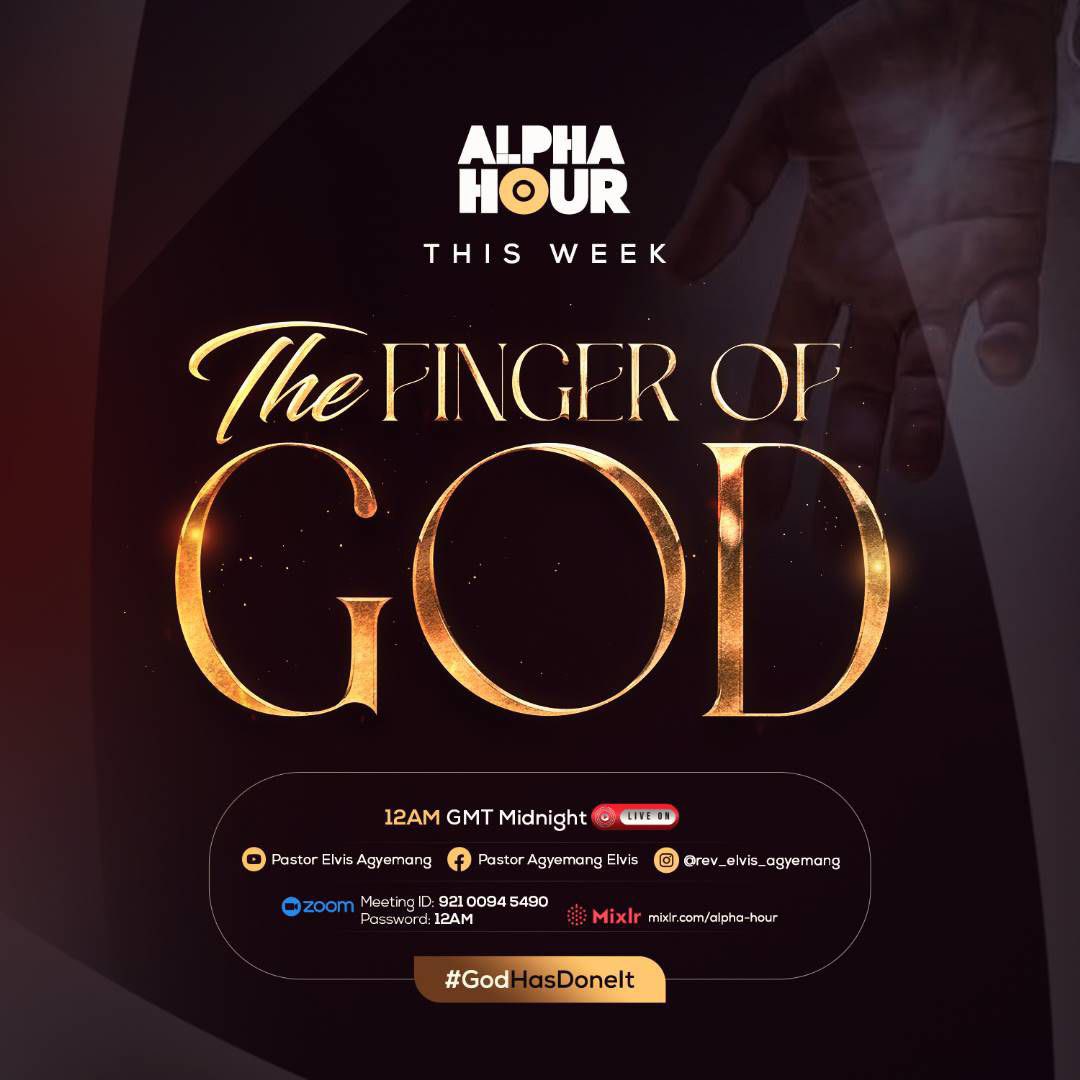 REAgyemang's tweet photo. Don’t miss any episode this week 

#AlphaHour #AlphaHourWithPastorElvis #PastorElvis #LadyMercyAgyemangElvis  #EverydayWithGodIsEverydayInVictory #PrayerAndTestimonyAltar #12amGMT #OneHourPrayer #HisPresence #GraceMountainMinistry https://t.co/UO0liubuGe