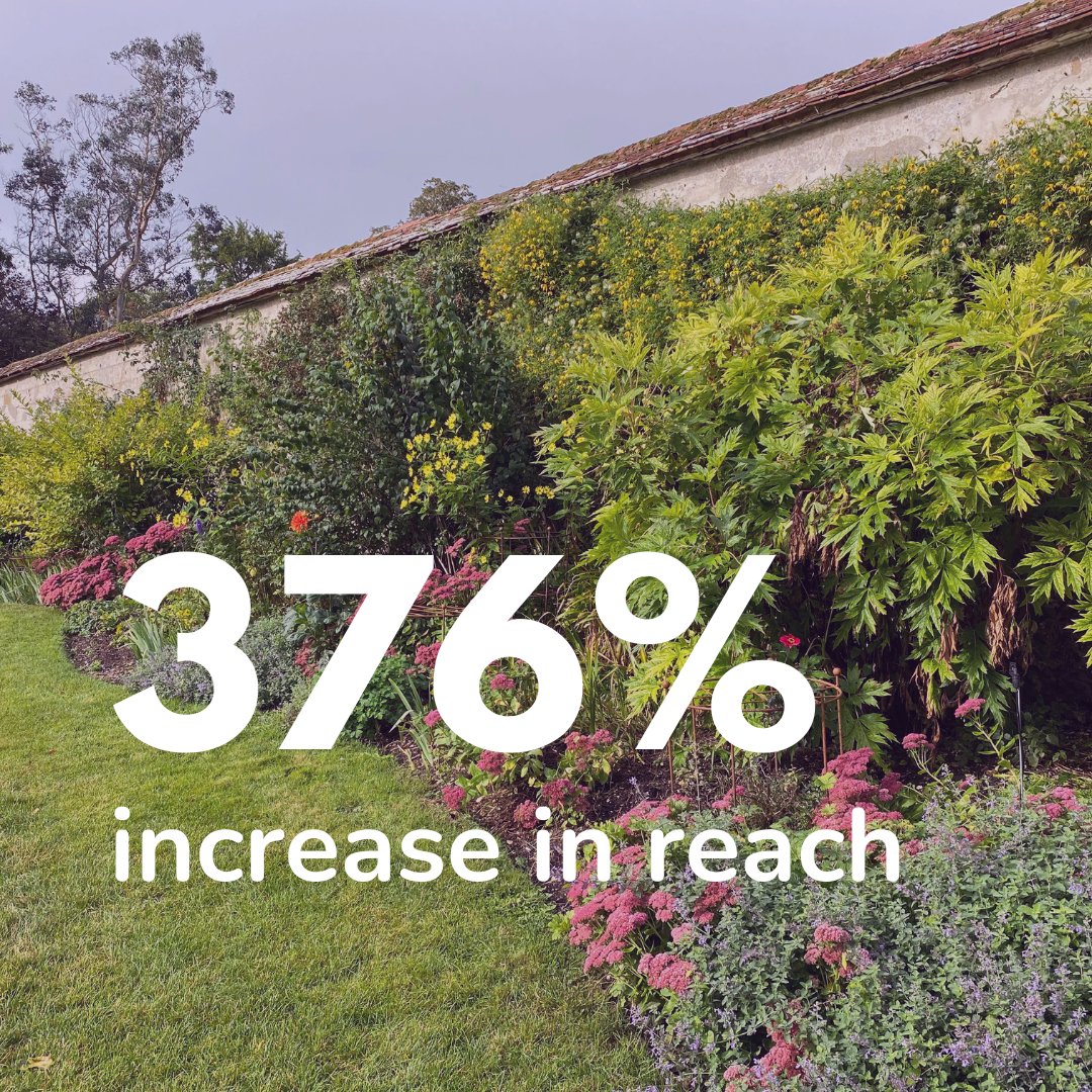 🎉 Breaking News 🎉

We're thrilled to announce that our client Hampshire Gardens has seen an incredible 376% increase in reach in just 7 days!🚀🌿 If you want a team that gets results, look no further than The Marketing Collective. 💪 Drop us a DM so we can help you too!