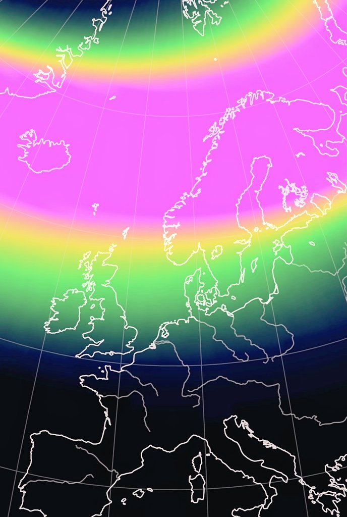 🌌 Ongekende #noorderlicht activiteit op dit moment! We naderen KP-8 en straks is zelfs kortdurend KP-9 mogelijk: momenteel wordt al tot in Slovenië en de Alpen poollicht gespot. Boven Nederland had dit nu een prachtige lichtshow opgeleverd... ontzettend zonde!