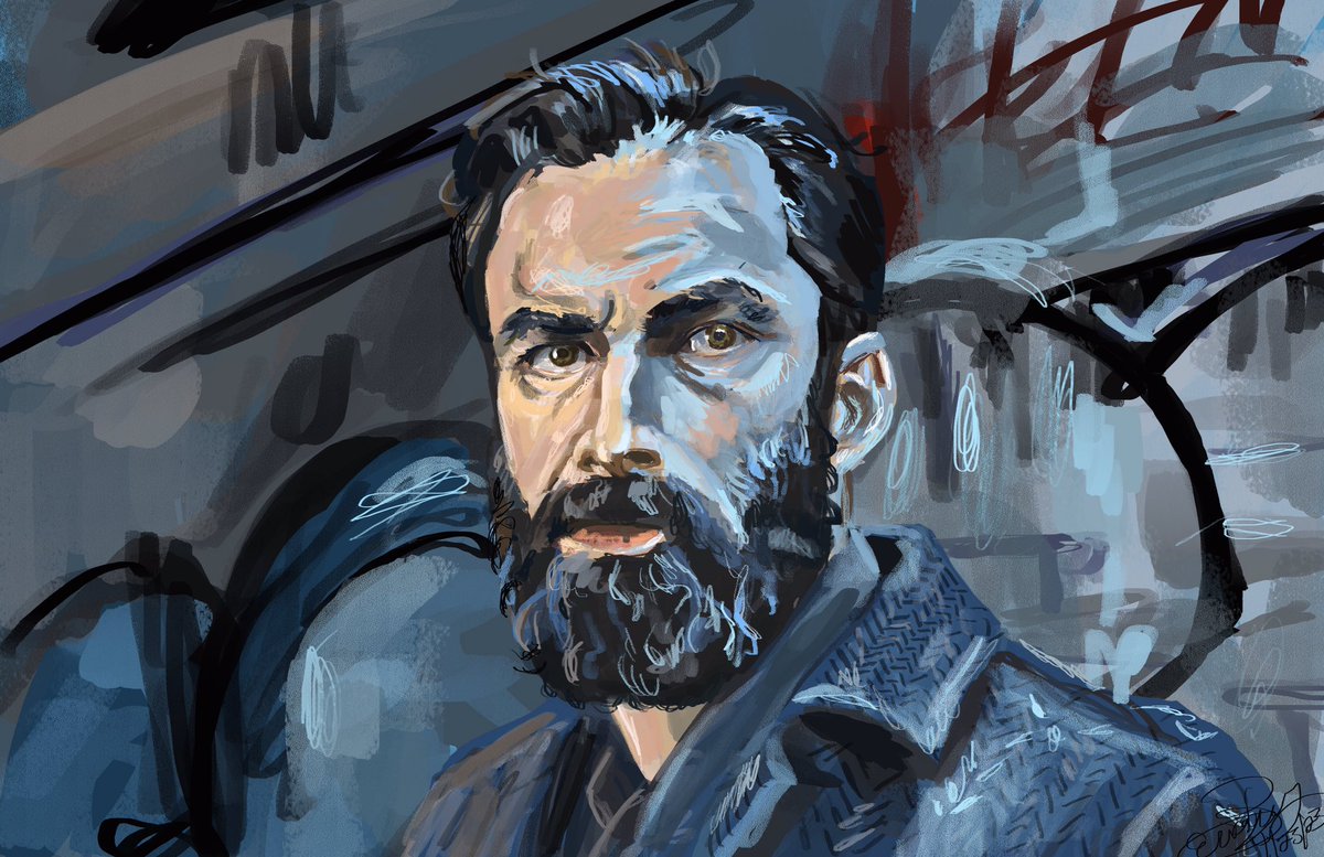 Did a digital painting of Aidan Turner in The Suspect as I am wacthing the mini series.  Really good show. @itv @sundancenow #aidanturner #thesuspect @procreate #digiitalpainting