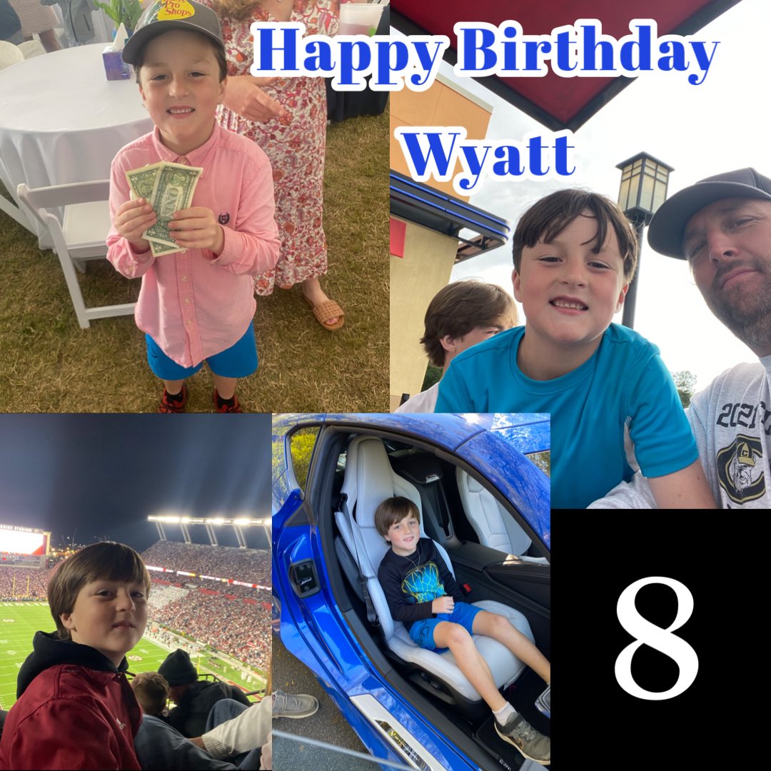 Happy 8️⃣th Birthday🎂🎉to Wyatt!