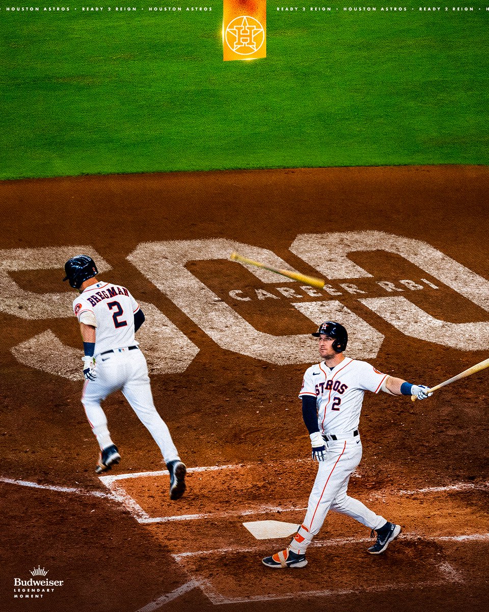 500 career RBI for Alex Bregman.