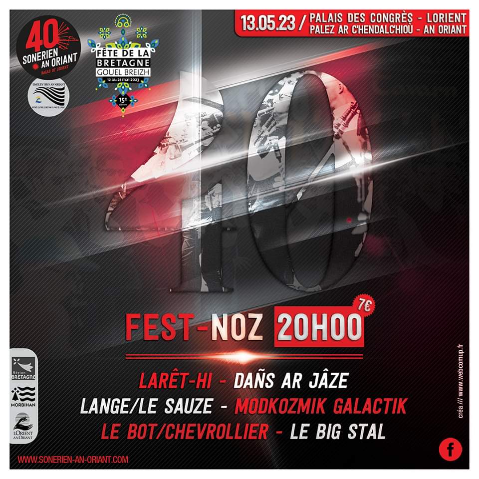 tofargov's tweet photo. SAO ambiance la Gouel Breizh en Oriant pour ses 40 ans - 3/3 : un grand fest-noz au Palais des Congrès avec une programmation au top et notamment le retour du Big Stal ! 

De quoi bien fêter la #Bretagne et souffler nos bougies.

13.05.23🔴#Lorient⚫The Gouel to be ! https://t.co/WPQsTINV7P