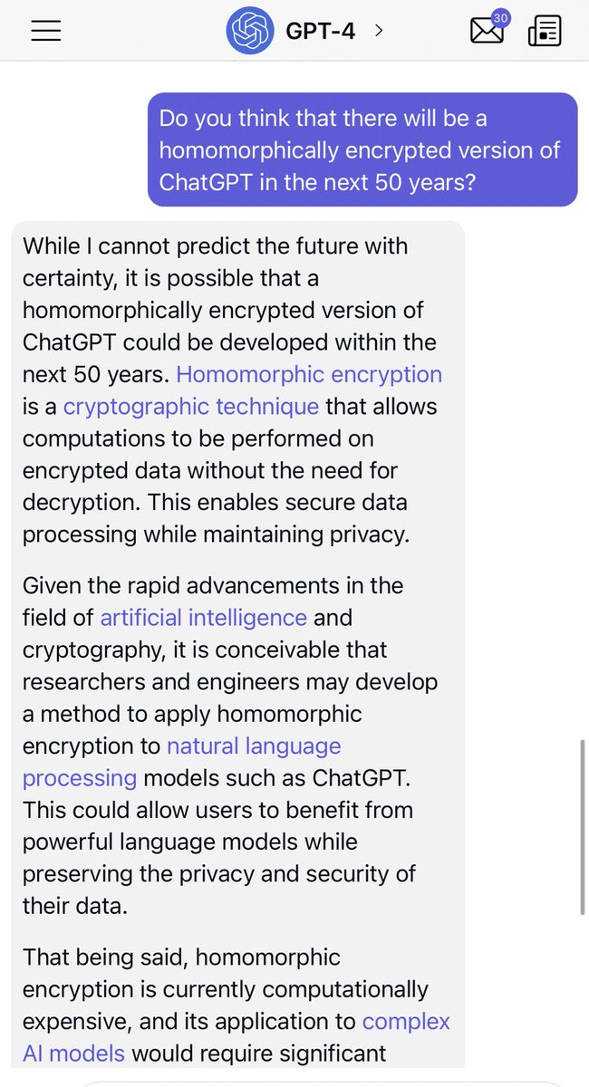 tarunchitra's tweet image. ChatGPT seems to believe a private version of itself will exist sooon™️