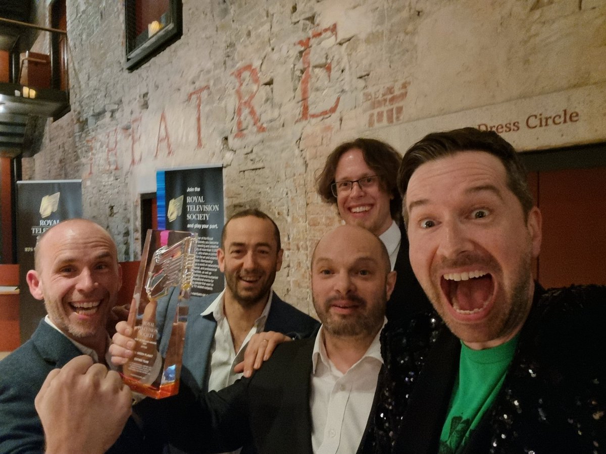 EDIT TEAM ASSEMBLE! We just won an RTS West editing award for The Green Planet! #rtswoe <a href="/bbcstudios/">BBC Studios</a> #bbcearth