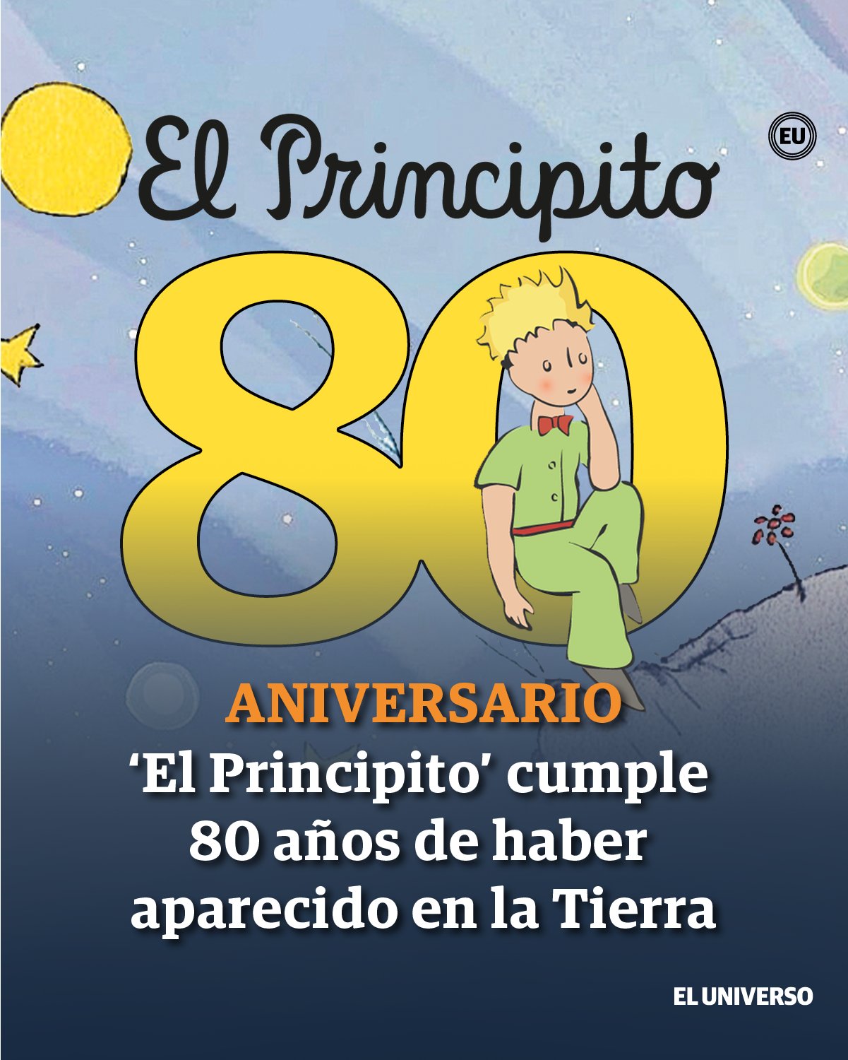 El Universo on X: 'El Principito' cumple 80 años de haber aparecido en la  tierra ▻ Se ha convertido en un referente de la  literatura y en un ícono de desarrollo sostenible