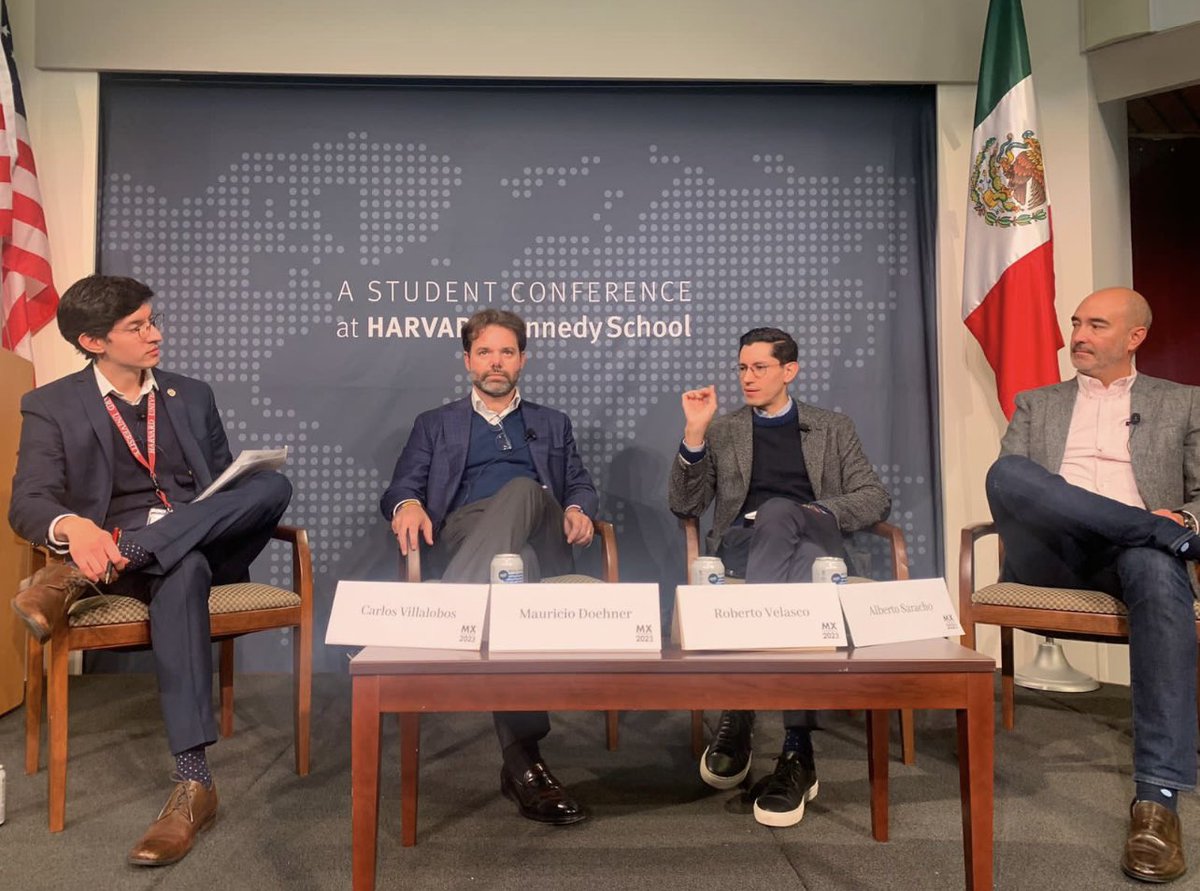 maurodoehner's tweet photo. Junto a Roberto Velasco y Alberto Saracho participe en el panel “Nearshoring: Retos y oportunidades para el posicionamiento global de México", organizado por @HarvardHUMAS en el marco de la #mxconference2023 #harvard #harvardkennedyschool #mexico #humas https://t.co/DtT7QJQeVd