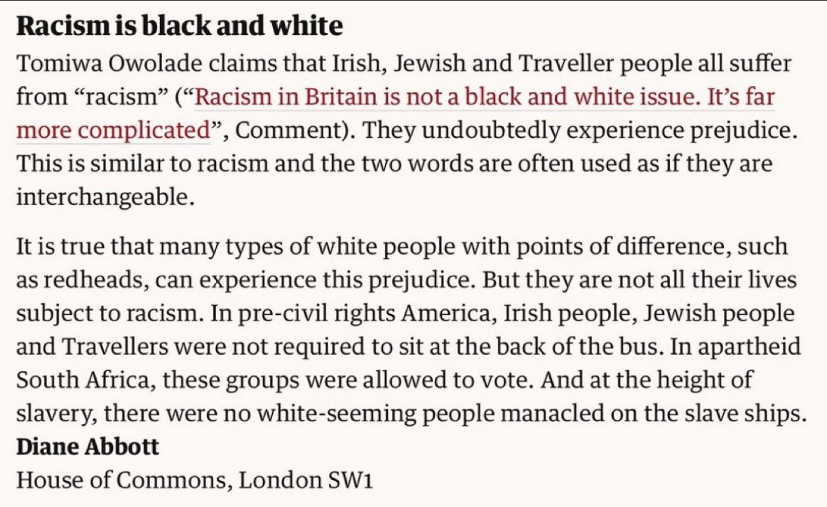 StephanWennekes's tweet photo. Diane Abbot: “I’m not a racist, but…” https://t.co/wcYro3xcOf