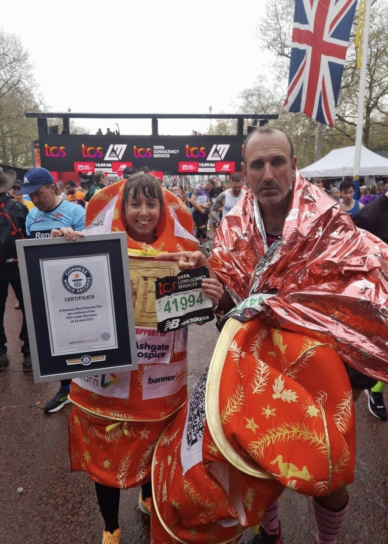 Here is the official picture!! 
<a href="/runner_lp/">LP Runner 💖🏃🏻‍♀️🤩💖</a> is OFFICIALLY AMAZING!!
She just smashed the <a href="/GWR/">Guinness World Records</a> at #LondonMarathon 
She is the fastest Xmas Crackers of the Universe! 
👏🏻👏🏻👏🏻👏🏻👏🏻👏🏻👏🏻👏🏻👏🏻👏🏻👏🏻👏🏻👏🏻👏🏻👏🏻👏🏻👏🏻👏🏻👏🏻👏🏻👏🏻👏🏻
I’m so proud! 😘
#WeRCrackers