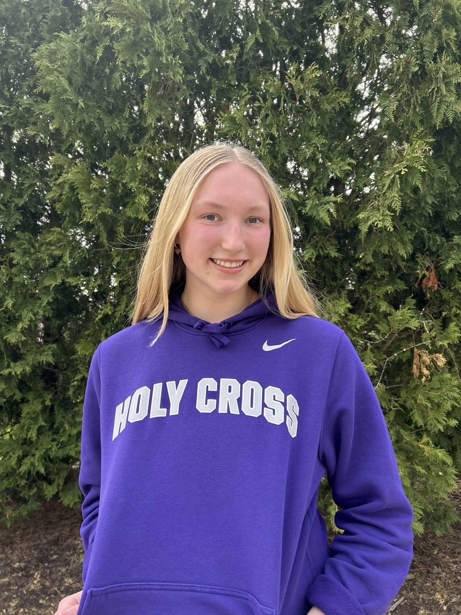 gabby_wold's tweet photo. I’m so excited to announce my commitment to continue my academic and athletic career playing D1 volleyball at Holy Cross! I want to thank my family, friends, coaches, and teammates for supporting me throughout this process! I can’t wait to be a Crusader! #gocrossgo 💜🤍 https://t.co/ePgMRzLA0V