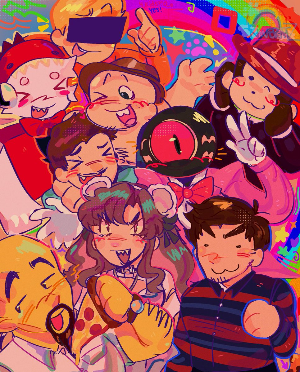 🐾ghost / reg ★彡 🍔🍟 on Twitter "tax evasion group photo ^_^ bleh 🌈