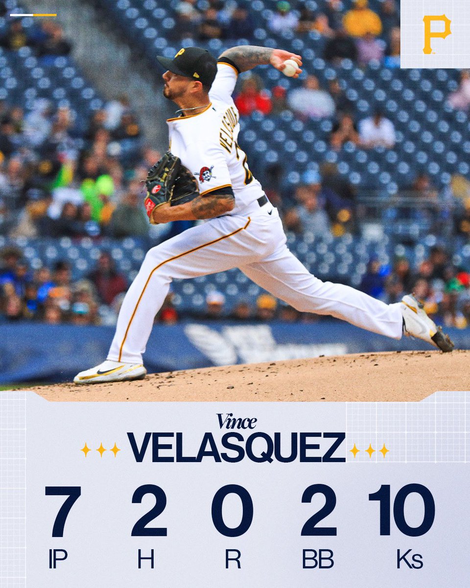 MLB's tweet image. The Pittsburgh @Pirates:

-Have won 7 straight games
-Are 16-7
-Starting pitchers have a 2.15 ERA over their last 13 games (best in MLB)