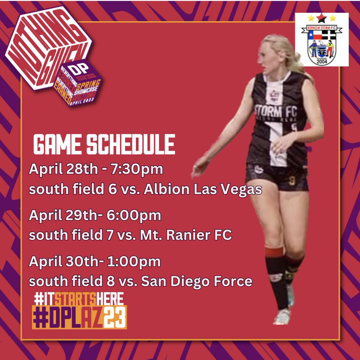 3 more days, and I will be heading to Arizona for the @DP_League spring showcase. So excited to compete with teams from around the country! #nothinggiven #DPLAZ23 #itallstartshere @SSN_NCAASoccer @storm_futbol @PrepSoccer @ImCollegeSoccer