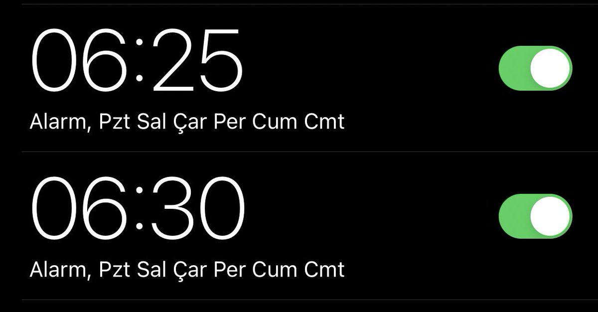 Açılsın bakalım alarmlar 😕