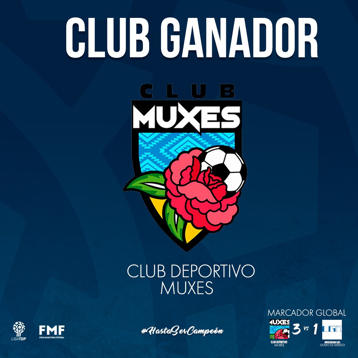 LigaTDP's tweet photo. ¡Se lleva la eliminatoria! 🫣🔥

Club Deportivo Muxes A.C. Con un marcador global 3-1 

#HastaSerCampeón https://t.co/zI7nkczz6o