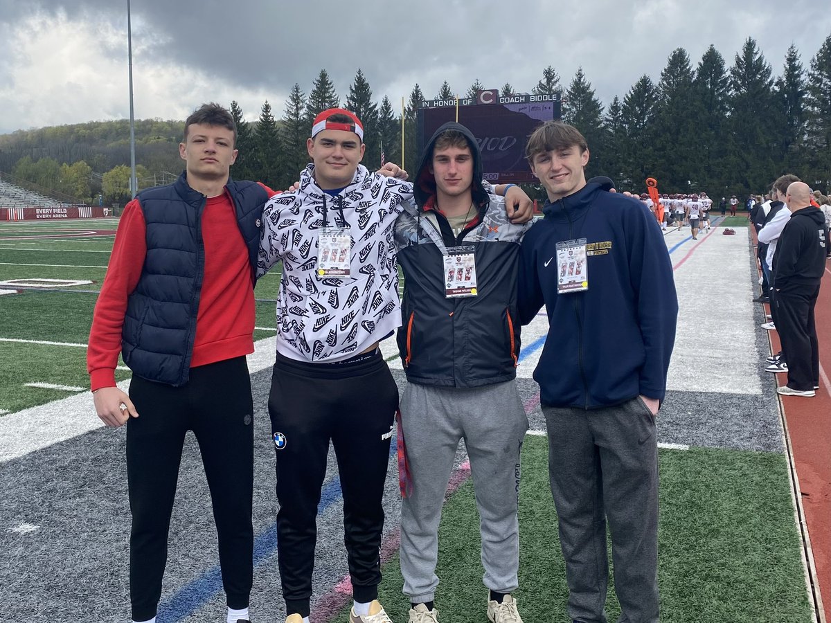 Thank you to @CoachHoags and <a href="/ColgateFB/">Colgate Football</a> for having me and the boys out to learn more about what they have to offer as a program and school. Loved the campus and can’t wait to get back!

<a href="/ValKondratenko2/">Val Kondratenko</a> <a href="/TylerMartinovi1/">Tyler Martinovich</a> <a href="/Coach_IPace/">Ian Pace</a> <a href="/CoachLian8/">Coach Lian - Brighton Football</a> <a href="/Brighton_FB/">Brighton Bruins Football</a>