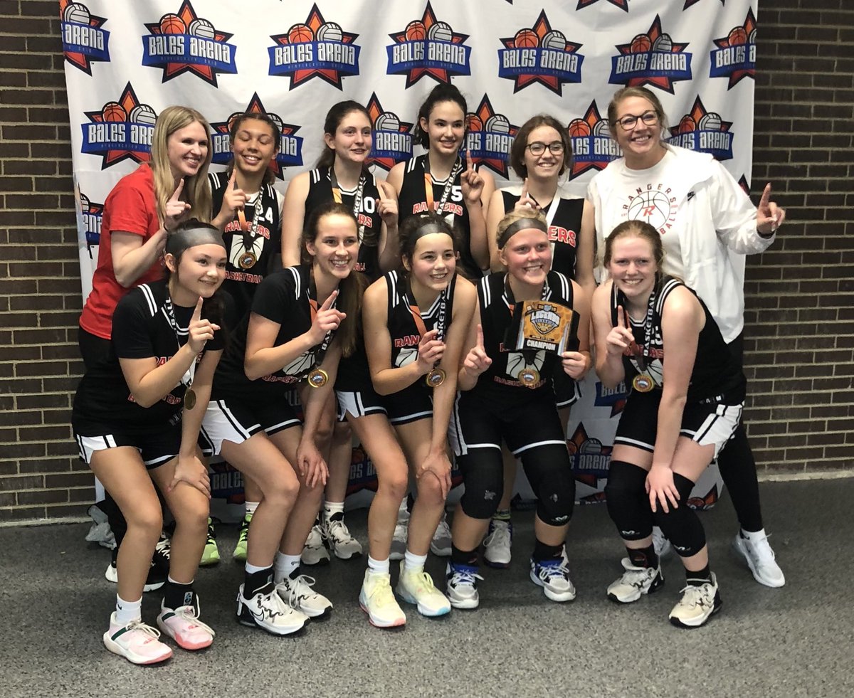 Rangers_Hoops's tweet photo. Champs! 9th Grade take first at the Ohio Legends Classic in Dayton. Great job ladies! https://t.co/v4LZ7ct7jG