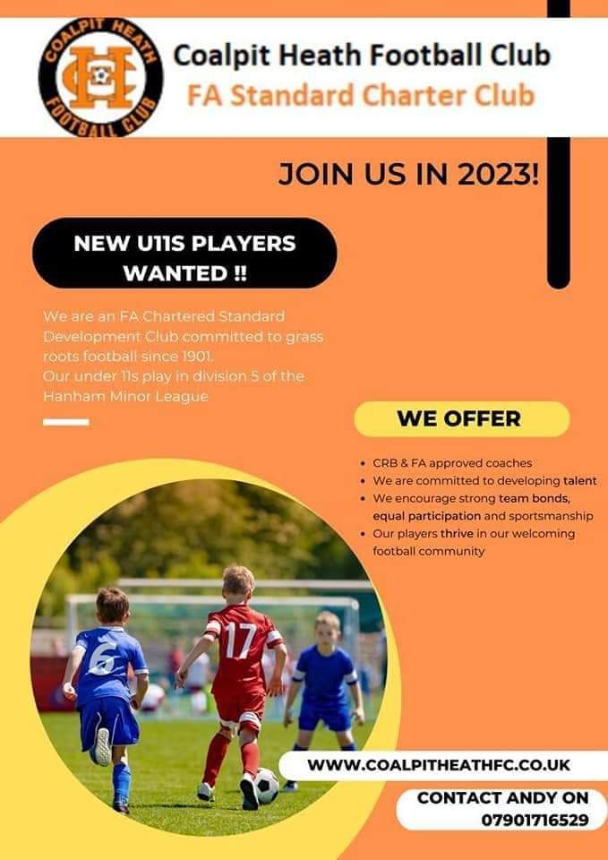 CoalpitFC's tweet photo. Current u11s, next seasons u12s are looking for more players to bolster their squad.

Please get in touch if interested. https://t.co/jAdB6c9nyZ