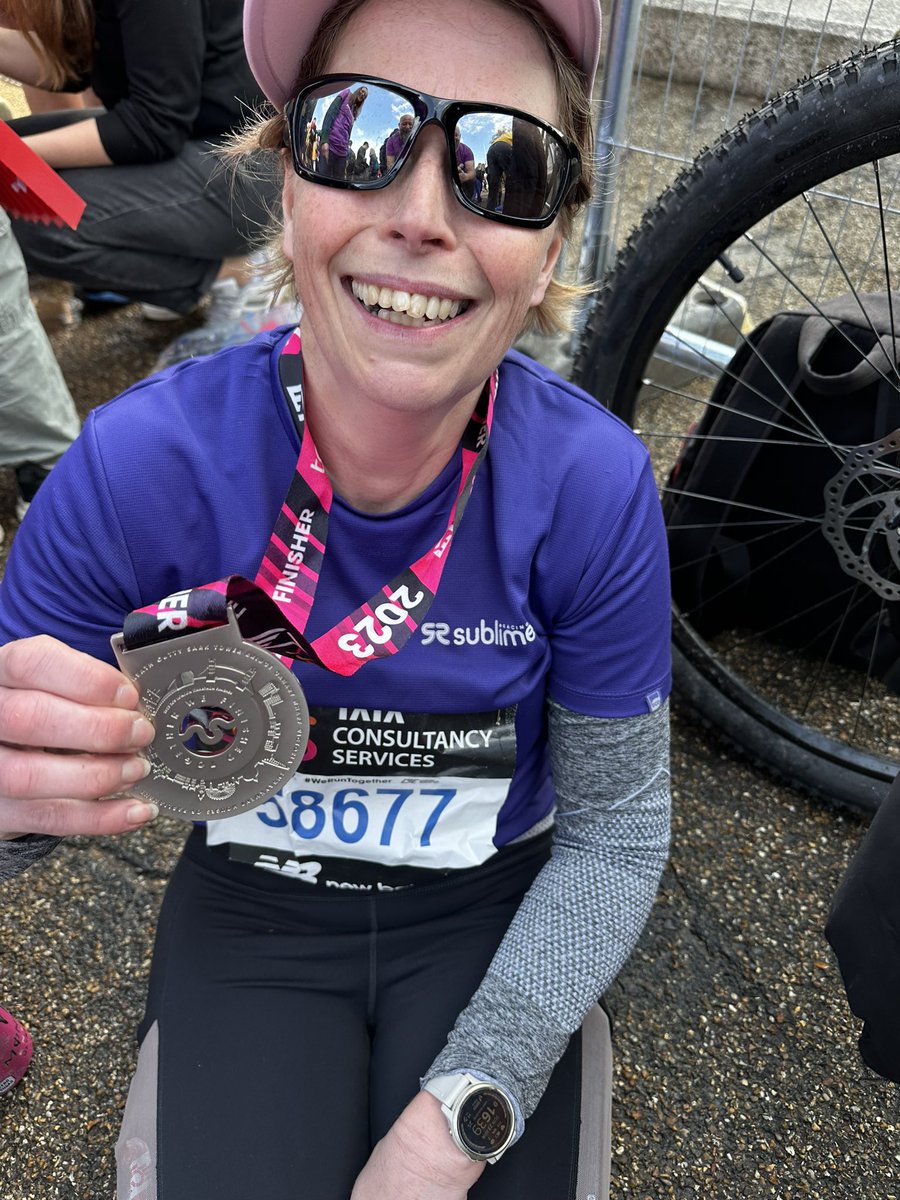 Well done @Minibabe09 fantastic achievement #LondonMarathon